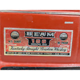 15" Red 1973 VW Bug Beetle Jim Beam Bottle Regal China  Volkswagen Decanter Whiskey