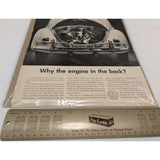 VW Bug Volkswagen Beetle "Why The Engine In The Back?" Magazine Ad Print Poster 10x13" Vintage