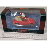 Red 1999 Santa Rudolph VW Bug Maisto Classic Christmas Ornament Car Die-Cast Christmas Beetle Volkswagen