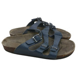 AS-IS Small Navy USED 3 Strap Birkenstock Shoes Sandals Womens Size 5? Sandels