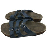 AS-IS Small Navy USED 3 Strap Birkenstock Shoes Sandals Womens Size 5? Sandels