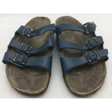 AS-IS Small Navy USED 3 Strap Birkenstock Shoes Sandals Womens Size 5? Sandels