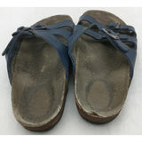 AS-IS Small Navy USED 3 Strap Birkenstock Shoes Sandals Womens Size 5? Sandels