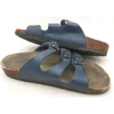 AS-IS Small Navy USED 3 Strap Birkenstock Shoes Sandals Womens Size 5? Sandels