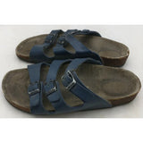 AS-IS Small Navy USED 3 Strap Birkenstock Shoes Sandals Womens Size 5? Sandels