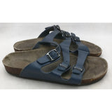 AS-IS Small Navy USED 3 Strap Birkenstock Shoes Sandals Womens Size 5? Sandels