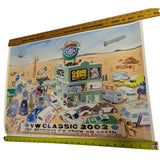 25x17 Signed Ron Petro Poster Classic 2002 EMPI VW Show Volkswagen Art Irvine CA Bug Van