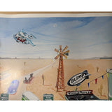 25x17 Signed Ron Petro Poster Classic 2002 EMPI VW Show Volkswagen Art Irvine CA Bug Van