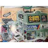 25x17 Signed Ron Petro Poster Classic 2002 EMPI VW Show Volkswagen Art Irvine CA Bug Van