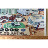 25x17 Signed Ron Petro Poster Classic 2002 EMPI VW Show Volkswagen Art Irvine CA Bug Van