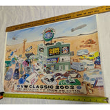 25x17 Signed Ron Petro Poster Classic 2002 EMPI VW Show Volkswagen Art Irvine CA Bug Van