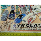 25x17 Signed Ron Petro Poster Classic 2002 EMPI VW Show Volkswagen Art Irvine CA Bug Van