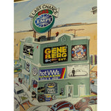 25x17 Signed Ron Petro Poster Classic 2002 EMPI VW Show Volkswagen Art Irvine CA Bug Van
