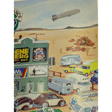 25x17 Signed Ron Petro Poster Classic 2002 EMPI VW Show Volkswagen Art Irvine CA Bug Van