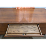 72" x 36" x 29" Kimball Wood Mahogany MCM Office Meeting Executive Desk Dock Work Table 5 Drawers Keys Furniture