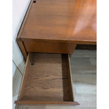 72" x 36" x 29" Kimball Wood Mahogany MCM Office Meeting Executive Desk Dock Work Table 5 Drawers Keys Furniture