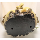 18" Wings of Love Romantic Swans Resin Sculpture Entwined Swan Necks Touch Of Grace MCM Bronze Finish