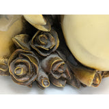 18" Wings of Love Romantic Swans Resin Sculpture Entwined Swan Necks Touch Of Grace MCM Bronze Finish