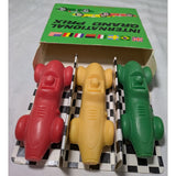 1970s Avon International Grand Prix Racing Car Shaped Soaps Set Of 3 Boxed NOS