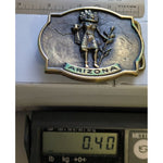 EO-5143 1978 Buckle Arizona J Lunge Morning Kachina The Great American Buckle Co. Solid Brass Native American