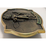EO-5143 1978 Buckle Arizona J Lunge Morning Kachina The Great American Buckle Co. Solid Brass Native American