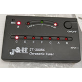 J&H JT-2005C Chromatic Guitar & Bass LED Tuner JH-2005G Lightweight Plastic Black