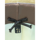 7 1/8 John B. Stetson 3X Beaver Western Cowboy Hat Norman Sims Hatter UT Vintage Feather Brown Suede