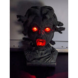 2011 MAGIC POWER HALLOWEEN PROP MEDUSA SNAKE HEAD BUST LIGHTS TALKS SNAKES MOVE