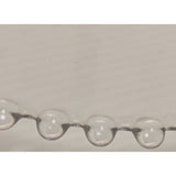 Imperial Candlewick Pasty Heart Handle Tray 1940s Clear Glass Serving Platter Beaded Design Centerpiece
