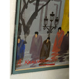 Anatole Krasnyansky Signed Numbered Watercolor Serigraph RIGA Capitol of Latvia Street Scene Print Framed Art