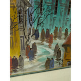 Anatole Krasnyansky Signed Numbered Watercolor Serigraph RIGA Capitol of Latvia Street Scene Print Framed Art