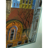 Anatole Krasnyansky Signed Numbered Watercolor Serigraph RIGA Capitol of Latvia Street Scene Print Framed Art