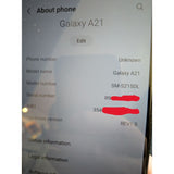 AS-IS 32GB Samsung Galaxy A21 Android Smartphone Black TracFone Front Facing Camera NOT WORKING SM-S215DL