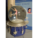 Kristi Yamaguchi 2002 Hallmark 1992 Winter Olympics Medalist Musical Snow Globe Ice Skating Skater Limited Edition