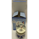 Kristi Yamaguchi 2002 Hallmark 1992 Winter Olympics Medalist Musical Snow Globe Ice Skating Skater Limited Edition