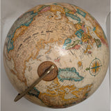 Replogle 12 Inch Diameter World Classic Series Table Globe Wood Base Vintage
