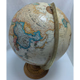 Replogle 12 Inch Diameter World Classic Series Table Globe Wood Base Vintage