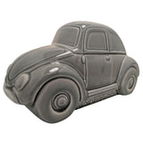 1988 JL J.L. Lisa & Co VW Bug Beetle Car Shaped Cookie Jar Ceramic Gray Lid
