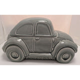 1988 JL J.L. Lisa & Co VW Bug Beetle Car Shaped Cookie Jar Ceramic Gray Lid