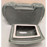1988 JL J.L. Lisa & Co VW Bug Beetle Car Shaped Cookie Jar Ceramic Gray Lid