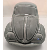 1988 JL J.L. Lisa & Co VW Bug Beetle Car Shaped Cookie Jar Ceramic Gray Lid