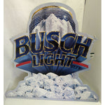 22X23" 1991 Busch Light Beer Can Metal Tin Sign Ice Mountain Design Bush