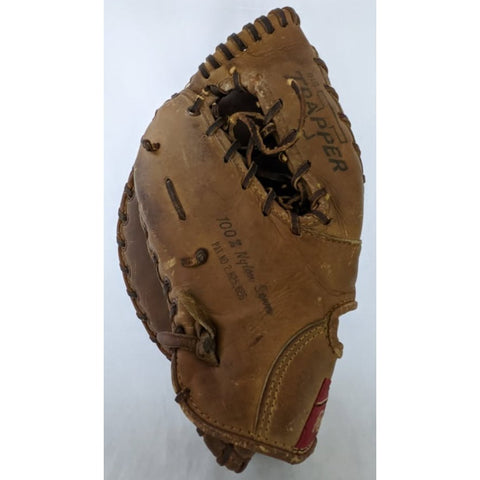 12.5 " TN 35 Roy Sievers Rawlings Trapper Endorsed Baseball Glove Mitt Leather LHT Vintage Personal Model