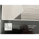 70" Round Beauvalle Textured Polyester Tablecloth Easy Care Silver Off White 178cm Benson Mills