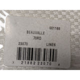 70" Round Beauvalle Textured Polyester Tablecloth Easy Care Silver Off White 178cm Benson Mills