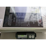 70" Round Beauvalle Textured Polyester Tablecloth Easy Care Silver Off White 178cm Benson Mills