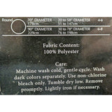 70" Round Beauvalle Textured Polyester Tablecloth Easy Care Silver Off White 178cm Benson Mills