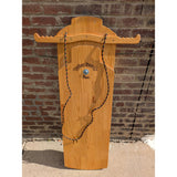 Butler Family Flyer Wooden Sled Pulk Large Handmade Real Wood Decorative Heavy Rope