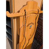 Butler Family Flyer Wooden Sled Pulk Large Handmade Real Wood Decorative Heavy Rope