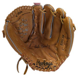 Dale Murphy Rawlings RBG36 Baseball Glove RHT Tan Leather Basket-Web Right Hand Throw